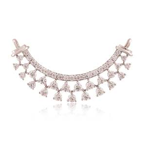 Beautifully Crafted Diamond Necklace & Matching Earrings in 18K Yellow Gold with Certified Diamonds - TM0507P